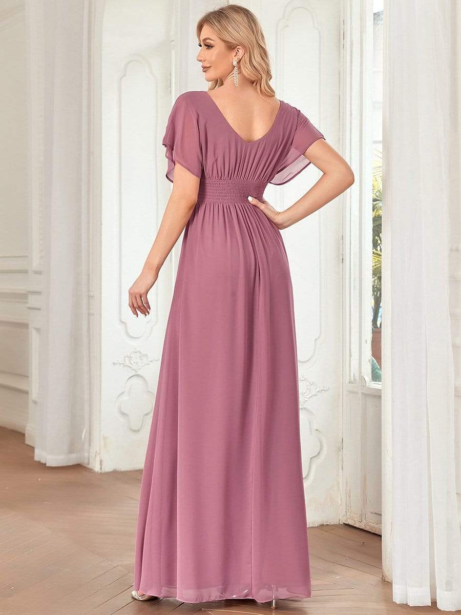 Größe Nach Maß Frauen A-Line Empire Taille Abendkleid 07851 #Farbe_Orchid