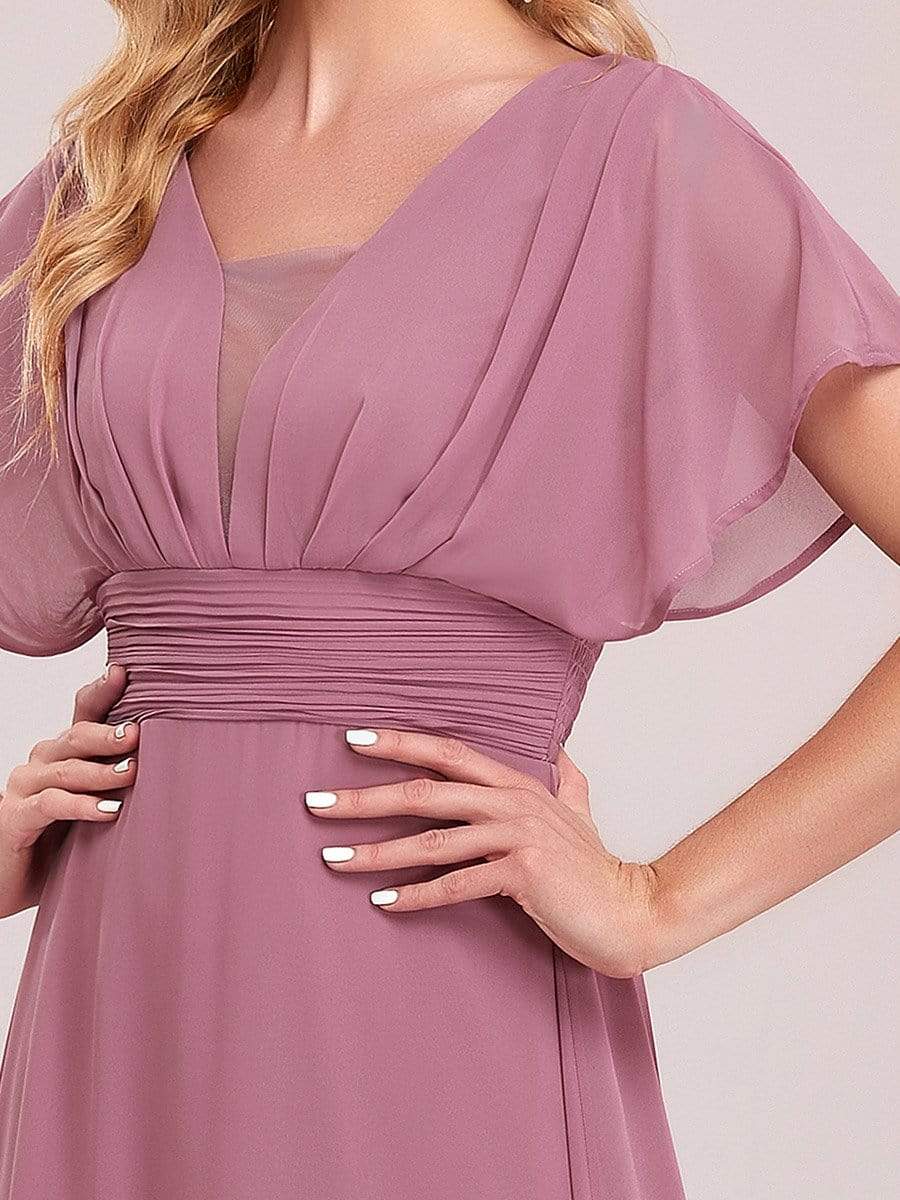 Größe Nach Maß Frauen A-Line Empire Taille Abendkleid 07851 #Farbe_Orchid